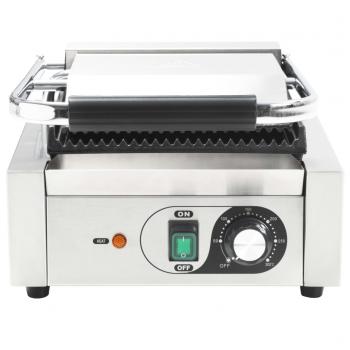 Gerillter Panini-Grill Edelstahl 1800 W 31x30,5x20 cm