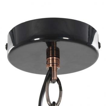 Deckenlampe 2 Stk. Schwarz Rund E27