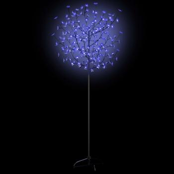 Weihnachtsbaum 200 LEDs Blau-Weißes Licht Kirschblüten 180 cm