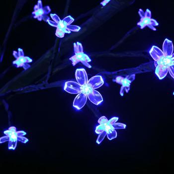 Weihnachtsbaum 600 LEDs Blaues Licht Kirschblüten 300 cm