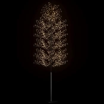 Weihnachtsbaum 2000 LEDs Warmweißes Licht Kirschblüten 500 cm