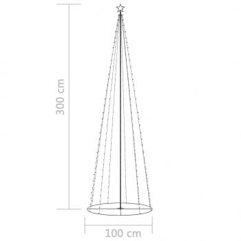 Weihnachtsbaum in Kegelform 330 LEDs Bunt 100x300 cm