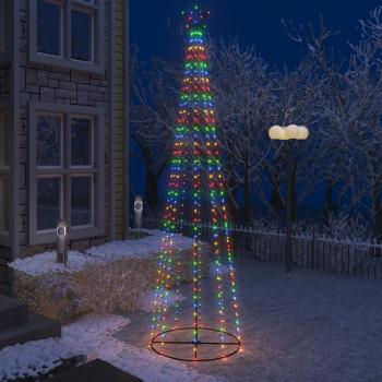 ARDEBO.de - Weihnachtsbaum in Kegelform 400 LEDs Bunt 100x360 cm