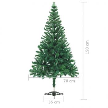 Künstlicher Weihnachtsbaum mit Ständer 150 cm 380 Zweige