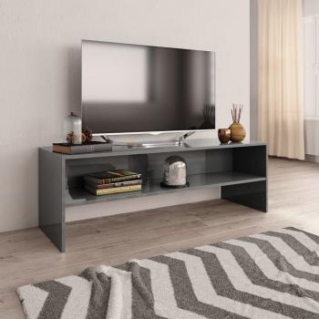 ARDEBO.de - TV-Schrank Hochglanz-Grau 120x40x40 cm Holzwerkstoff