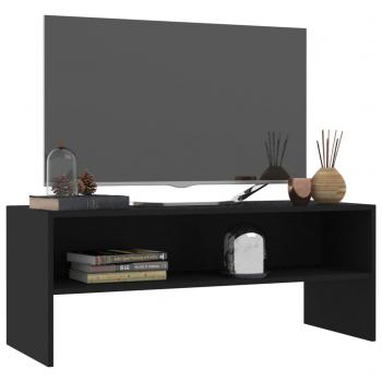 TV-Schrank Schwarz 100x40x40 cm Holzwerkstoff