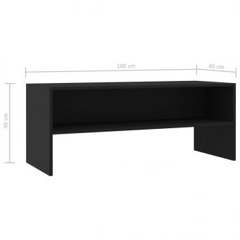 TV-Schrank Schwarz 100x40x40 cm Holzwerkstoff