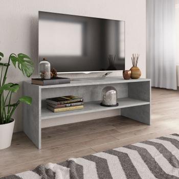 ARDEBO.de - TV-Schrank Betongrau 100x40x40 cm Holzwerkstoff