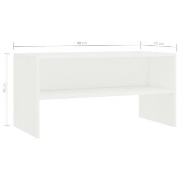 TV-Schrank Weiß 80x40x40cm Holzwerkstoff