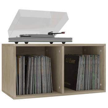 Schallplatten-Aufbewahrungsbox Sonoma Eiche 71x34x36 cm