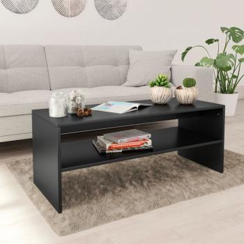 ARDEBO.de - Couchtisch Schwarz 100x40x40 cm Holzwerkstoff