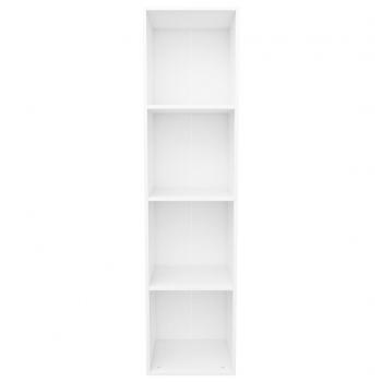 Bücherregal/TV-Schrank Weiß 36×30×143 cm Holzwerkstoff