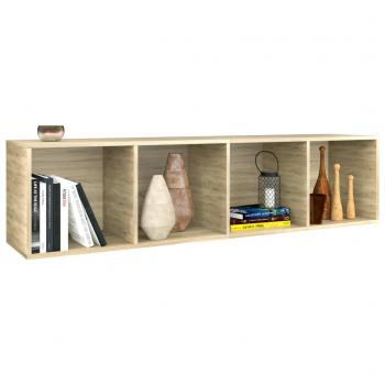 Bücherregal/TV-Schrank Sonoma-Eiche 36x30x143 cm Holzwerkstoff