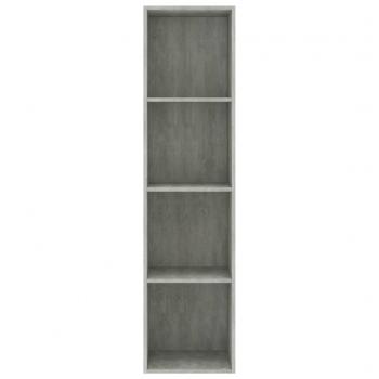 Bücherregal/TV-Schrank Betongrau 36x30x143 cm Holzwerkstoff