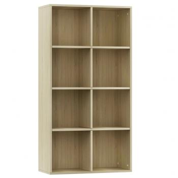 Bücherregal/Sideboard Sonoma-Eiche 66×30×130 cm Holzwerkstoff