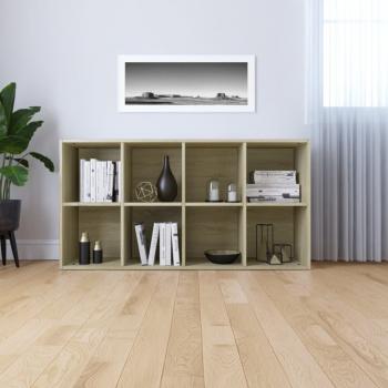 Bücherregal/Sideboard Sonoma-Eiche 66×30×130 cm Holzwerkstoff