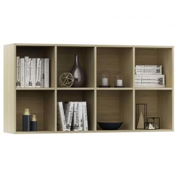 Bücherregal/Sideboard Sonoma-Eiche 66×30×130 cm Holzwerkstoff