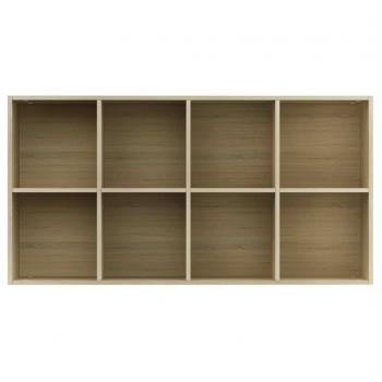 Bücherregal/Sideboard Sonoma-Eiche 66×30×130 cm Holzwerkstoff