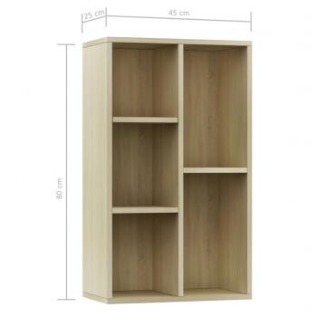 Bücherregal/Sideboard Sonoma Eiche 50x25x80 cm Holzwerkstoff