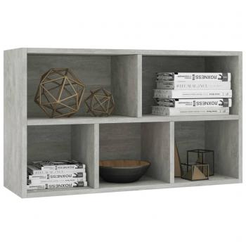 Bücherregal/Sideboard Betongrau 50x25x80 cm Holzwerkstoff