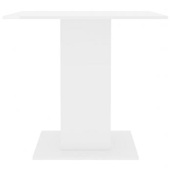 Esstisch Hochglanz-Weiß 80x80x75 cm Holzwerkstoff