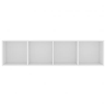 Bücherregal/TV-Schrank Weiß 143×30×36 cm