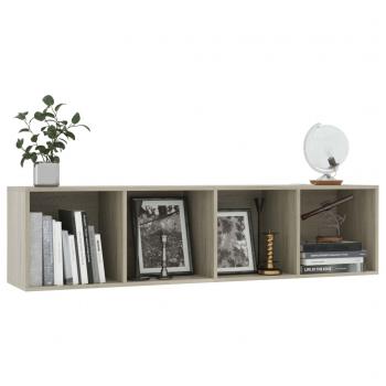 Bücherregal/TV-Schrank Sonoma-Eiche 143×30×36 cm