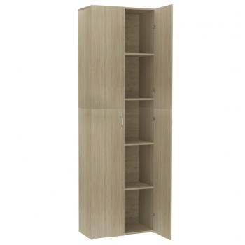 Büroschrank Sonoma-Eiche 60x32x190 cm Holzwerkstoff