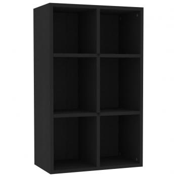 Bücherregal/Sideboard Schwarz 66x30x98 cm Holzwerkstoff