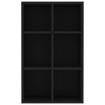 Bücherregal/Sideboard Schwarz 66x30x98 cm Holzwerkstoff