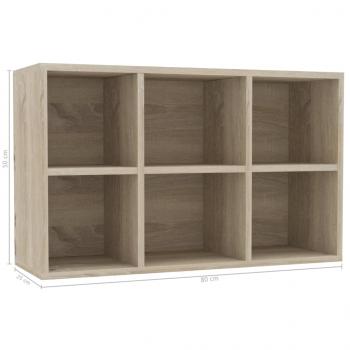 Bücherregal/Sideboard Sonoma-Eiche 66x30x98 cm Holzwerkstoff