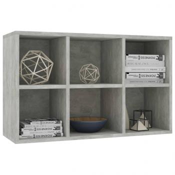 Bücherregal/Sideboard Betongrau 66x30x98 cm Holzwerkstoff