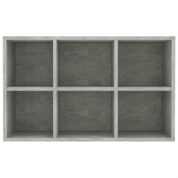 Bücherregal/Sideboard Betongrau 66x30x98 cm Holzwerkstoff