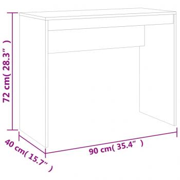 Schreibtisch Sonoma-Eiche 90x40x72 cm Holzwerkstoff