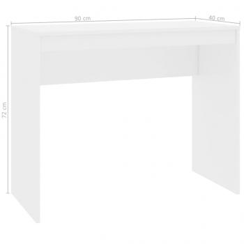 Schreibtisch Hochglanz-Weiß 90x40x72 cm Holzwerkstoff