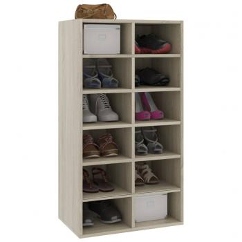 Schuhregal Sonoma-Eiche 54x34x100,5 cm Holzwerkstoff