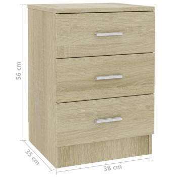 Nachttisch Sonoma Eiche 38x35x56 cm Holzwerkstoff