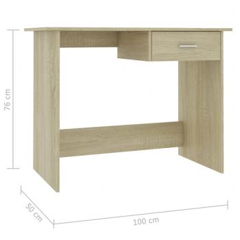 Schreibtisch Sonoma-Eiche 100x50x76 cm Holzwerkstoff