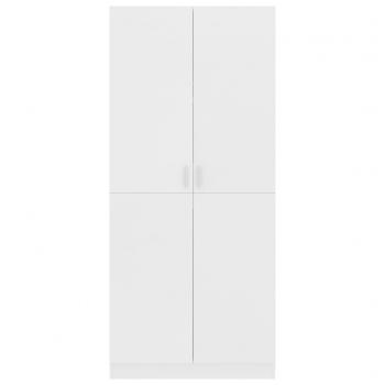 Kleiderschrank Weiß 80x52x180 cm Holzwerkstoff