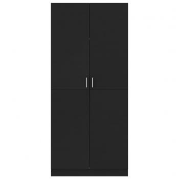 Kleiderschrank Schwarz 80x52x180 cm Holzwerkstoff