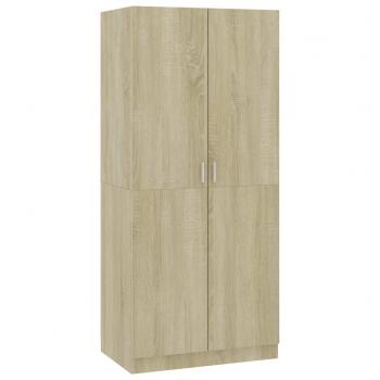 Kleiderschrank Sonoma-Eiche 80x52x180 cm Holzwerkstoff