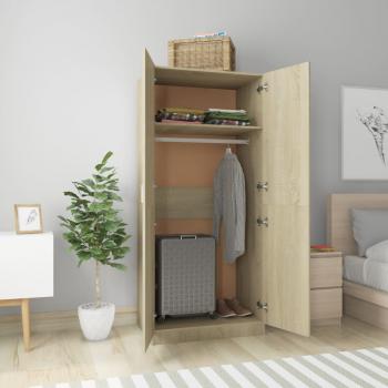 Kleiderschrank Sonoma-Eiche 80x52x180 cm Holzwerkstoff