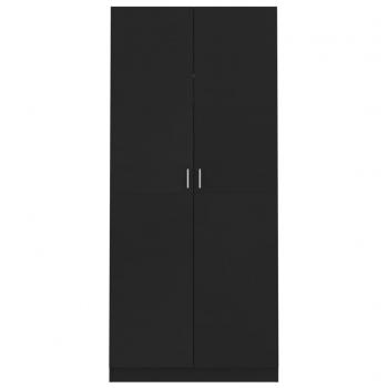 Kleiderschrank Schwarz 90x52x200 cm Holzwerkstoff