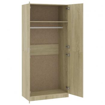 Kleiderschrank Sonoma-Eiche 90x52x200 cm Holzwerkstoff