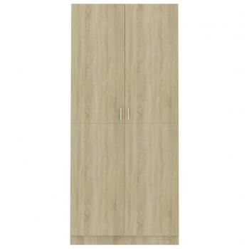 Kleiderschrank Sonoma-Eiche 90x52x200 cm Holzwerkstoff