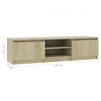 TV-Schrank Sonoma-Eiche 140x40x35,5 cm Holzwerkstoff