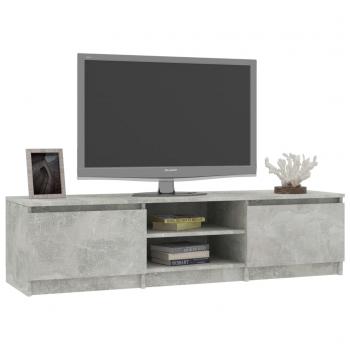 TV-Schrank Betongrau 140x40x35,5 cm Holzwerkstoff