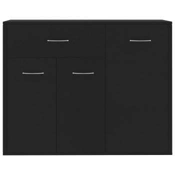 Sideboard Schwarz 88x30x70 cm Holzwerkstoff