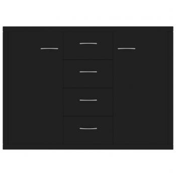 Sideboard Schwarz 88x30x65 cm Holzwerkstoff