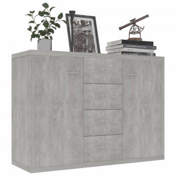 Sideboard Betongrau 88x30x65 cm Holzwerkstoff